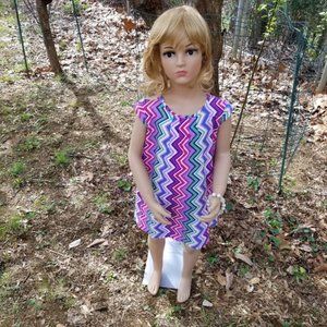 Hanna Andersson Size 110 Zig Zag Pattern Dress